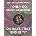 Seed Bead Graph Paper: Book for Designing Seed Beading Patterns, 8.5 by 11 Inches, Large Size, Funny Days Dark Swirl Cover