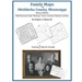 Family Maps of Oktibbeha County, Mississippi