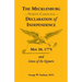The Mecklenburg [North Carolina] Declaration of Independence, May 20, 1775, and Lives of Its Signers