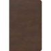 KJV Single-Column Compact Bible, Brown Leathertouch