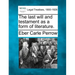 The Last Will and Testament as a Form of Literature.