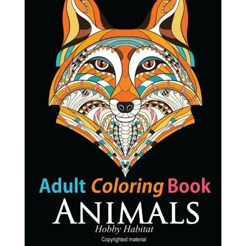 Adult Coloring Book: Animals: Coloring Book for Grownups Featuring 34 Beautiful Animal Designs