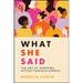 What She Said: #1 Award Winner: The Art of Inspiring Action Through Speech