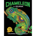 Chameleon and Iguana Coloring Book for Adults: Animals on Beautiful Black Pages for Stress Relieving Unique Design