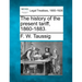 The History of the Present Tariff, 1860-1883.