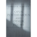 Opus Posthumous and Other Poems