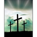 The Cross Christian Inspirational Notebook: 100 Pages 8.5" X 11" Wide Ruled Line Paper