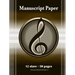 Manuscript Paper (50 Pages - 12 Stave)