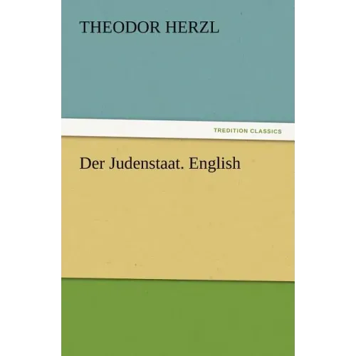 Der Judenstaat. English