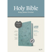 KJV Large Print Thinline Reference Bible, Filament Enabled (Leatherlike, Floral Leaf Teal, Indexed, Red Letter)