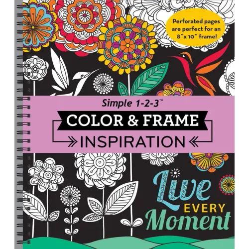 Color & Frame - Inspiration (Adult Coloring Book)