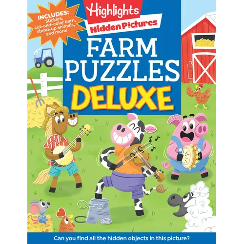 Farm Puzzles Deluxe: Farm Puzzle Book for Kids Featuring Cows, Chickens & More with Over 1,200 Objects to Seek and Find for Kids 6 and Up