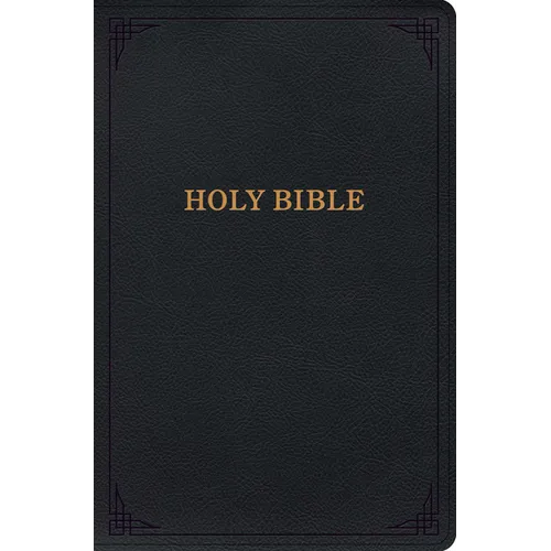 KJV Holy Bible, Giant Print with Cross-References, Black Leathertouch
