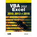 VBA pour Excel 2010, 2013 et 2016