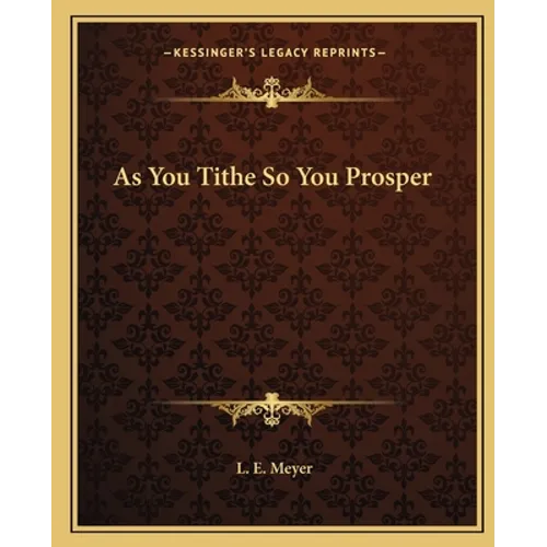As You Tithe So You Prosper