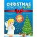 Christmas Songs for Flute: Easy music sheet notes with names + lyric + chord symbols. Great gift for kids. Popular classical carols of All Time f