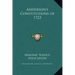Anderson's Constitutions of 1723