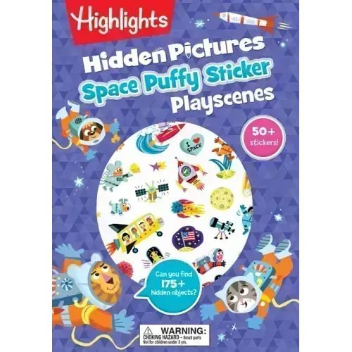 Space Hidden Pictures Puffy Sticker Playscenes