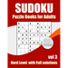 Sudoku Puzzles Hard Level: Sudokus puzzles books for adults With Full Solutions Vol 3