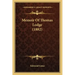Memoir Of Thomas Lodge (1882)