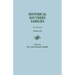 Historical Southern Families. in 23 Volumes. Volume XXI