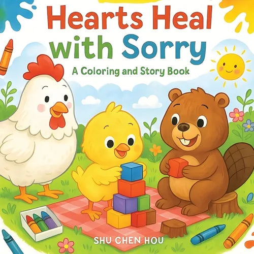 Hearts Heal with Sorry: A Coloring and Story Book About Apologies and Emotional Healing