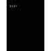 Agenda 2021 une page par jour: Agenda 2021 Rigide, Grand Format environ A4, Agendas 12 Mois 2021, Planificateur Relié, Noir