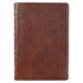 KJV Giant Print Full-Size Bible Brown Full Grain Leather