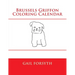 Brussels Griffon Coloring Calendar