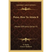 Poise, How to Attain It: Mental Efficiency Series V1