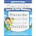 Letter Tracing for Kids Alexander Trace my Name Workbook: Tracing Books for Kids ages 3 - 5 Pre-K & Kindergarten Practice Workbook