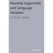 Nominal Arguments and Language Variation