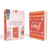 Niv, Girls' Ultimate Backpack Bible, Faithgirlz Edition, Compact, Flexcover, Coral, Red Letter Edition, Comfort Print