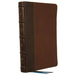 Nkjv, Large Print Thinline Reference Bible, Blue Letter, MacLaren Series, Leathersoft, Brown, Comfort Print: Holy Bible, New King James Version