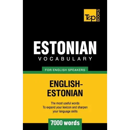 Estonian vocabulary for English speakers - 7000 words