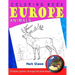 Coloring Book Animals of Europe: 20 realistic pictures + 60 unique facts about animals