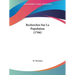 Recherches Sur La Population (1766)
