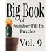 Big Book of Number Fill In Puzzles Vol. 9
