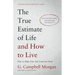 The True Estimate of Life and How to Live: How to Make Your Life Count for Christ