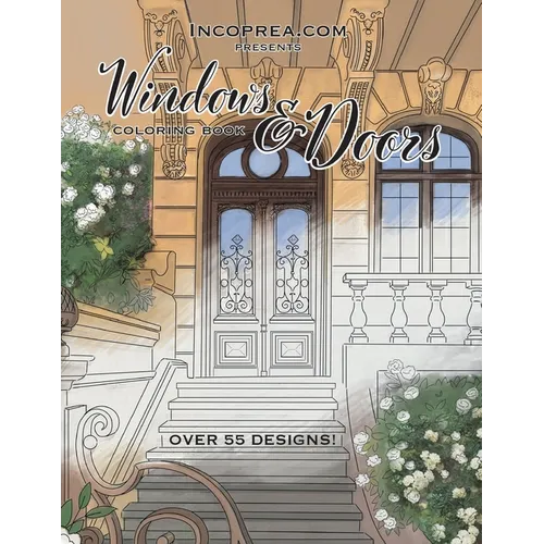 Windows & Doors: Adult coloring book