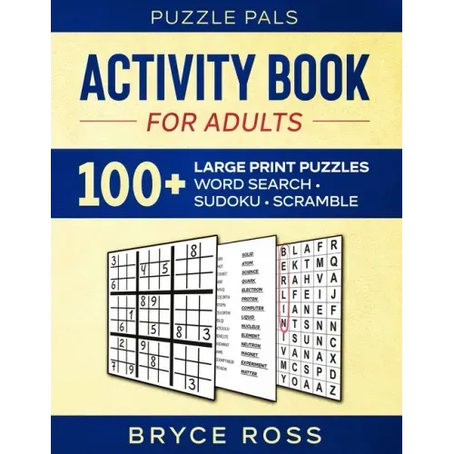 Activity Book for Adults: 100+ Large Print Puzzles