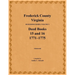 Frederick County, Virginia Deed Book Series, Volume 5, Deed Books 15 and 16: 1771-1775