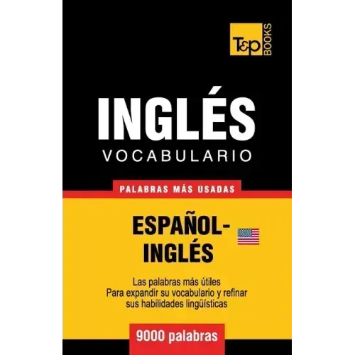 Vocabulario español-inglés americano - 9000 palabras más usadas