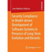 Security Compliance in Model-Driven Development of Software Systems in Presence of Long-Term Evolution and Variants