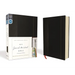 NIV, Journal the Word Bible, Hardcover, Black, Red Letter Edition, Comfort Print: Reflect, Take Notes, or Create Art Next to Your Favorite Verses