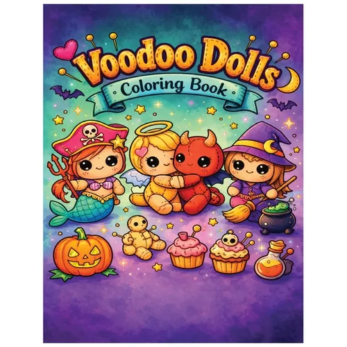 Voodoo Dolls Coloring Book
