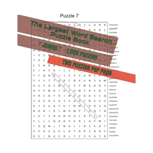 The Largest Word Search Puzzle Book: 1,000 Puzzles - JUMBO size LARGE print