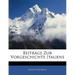 Beitrage Zur Vorgeschichte Italiens