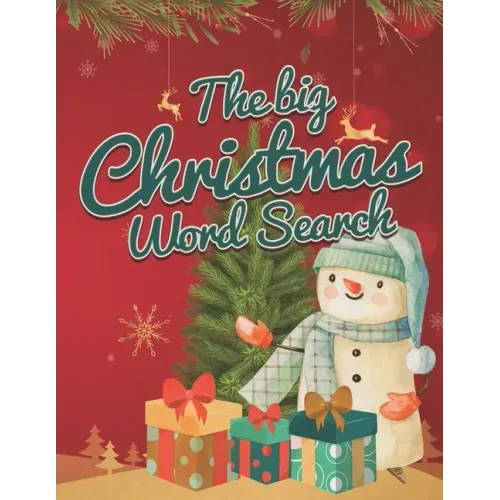 The Big Christmas Word Search: Puzzle Book Holiday Fun for Adults and Kids with Background coloring pages & Bonus Mazes!!