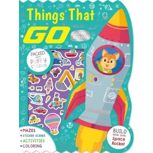 Things That Go Jumbo Activity Book: Packed with Puffy Stickers, Activities, Coloring, and More!